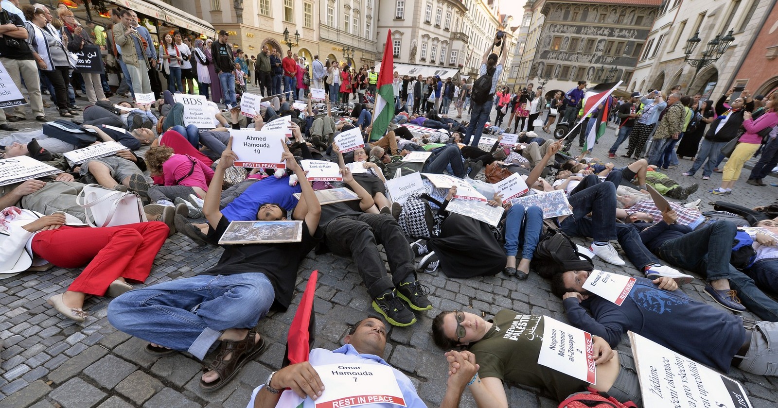Demonstrace na podporu Palestiny. Zdroj: Profimedia