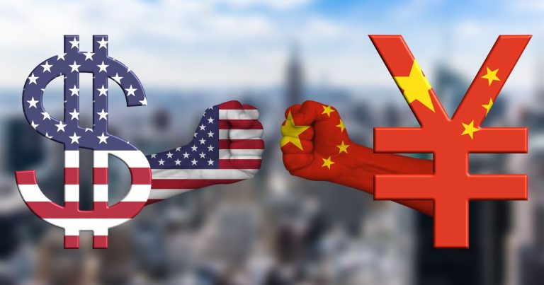 USA versus Čína - ilustrační foto