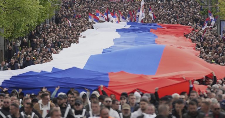 Protesty v Bělehradě