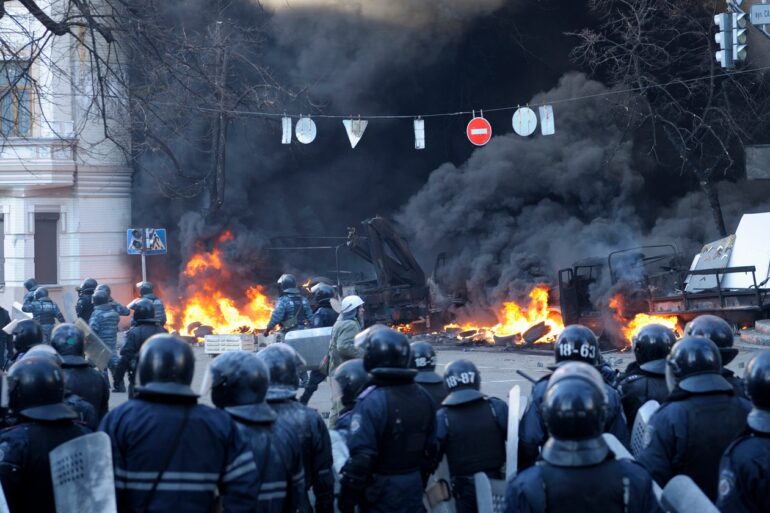 Euromajdan, 18. února 2014, Kyjev