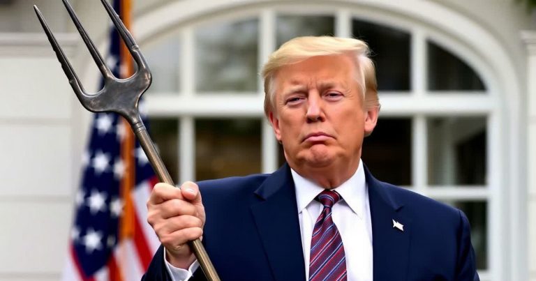 Vidle Donalda Trumpa - koláž Deníku TO