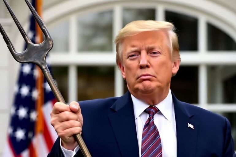 Vidle Donalda Trumpa - koláž Deníku TO