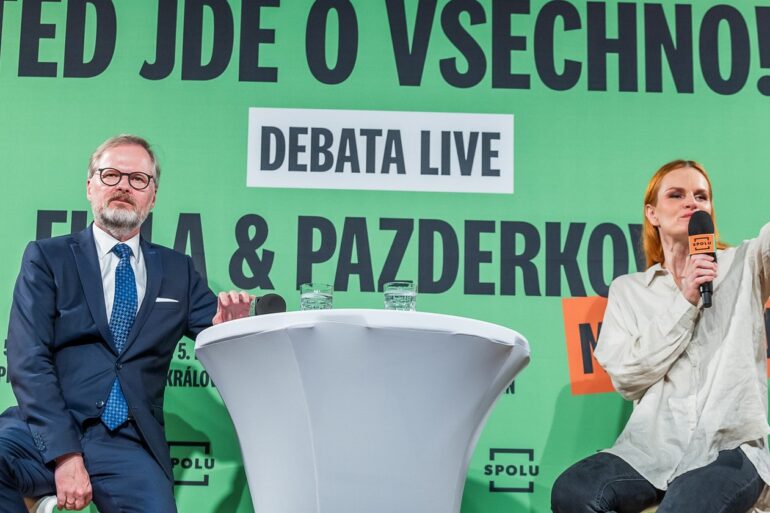 Petr Fiala a Iva Pazderková