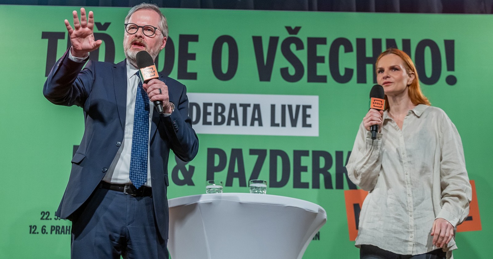 Petr Fiala a Iva Pazderková