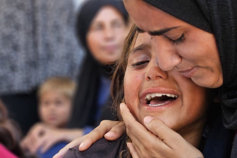 Truchlení Palestinek nad ztrátou svých bližních