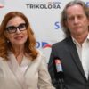Předsedkyně Trikolory Zuzana Majerová a první místopředseda Petr Štěpánek