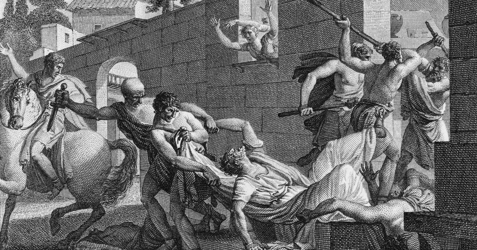 Vražda Clodia na ilustraci