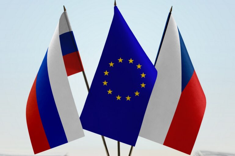 Vlajka Ruska, EU a ČR