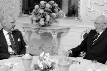 Petr Fiala a Gustav Husák na koláži Deníku TO