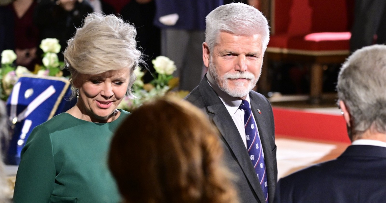 Prezidentský pár 28. října 2025 večer