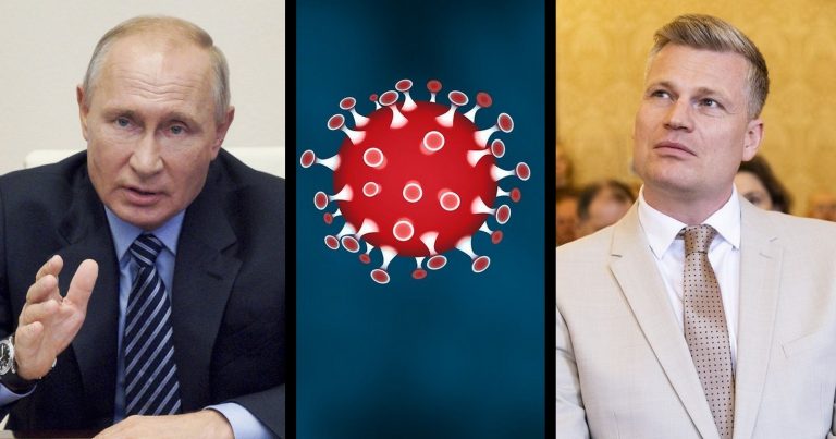 Putin, covid a Turek na koláži Deníku TO