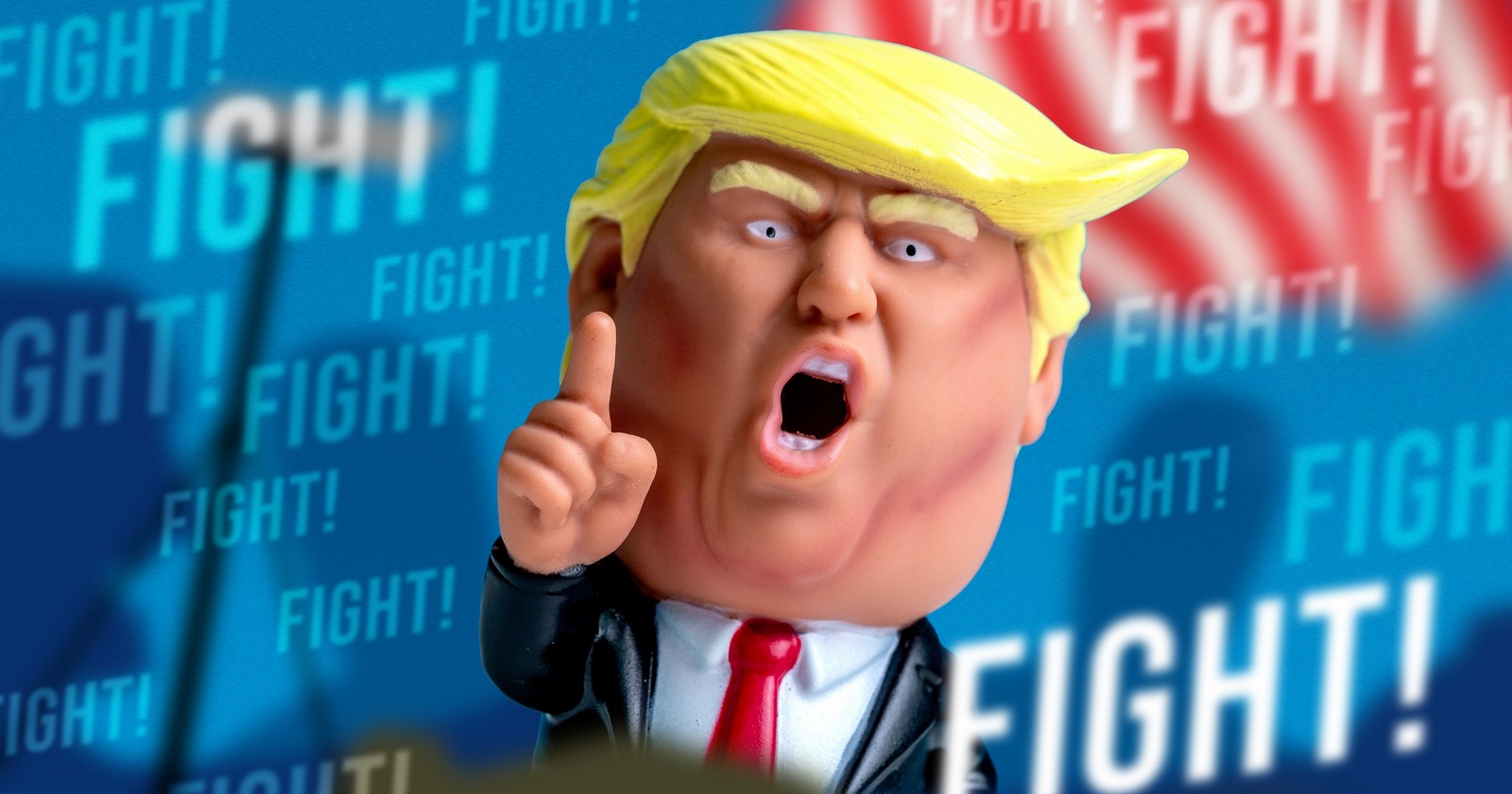 Karikatura Donalda Trumpa