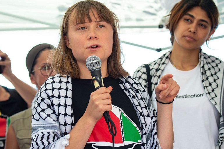 Greta Thunberg zachraňuje Gazu
